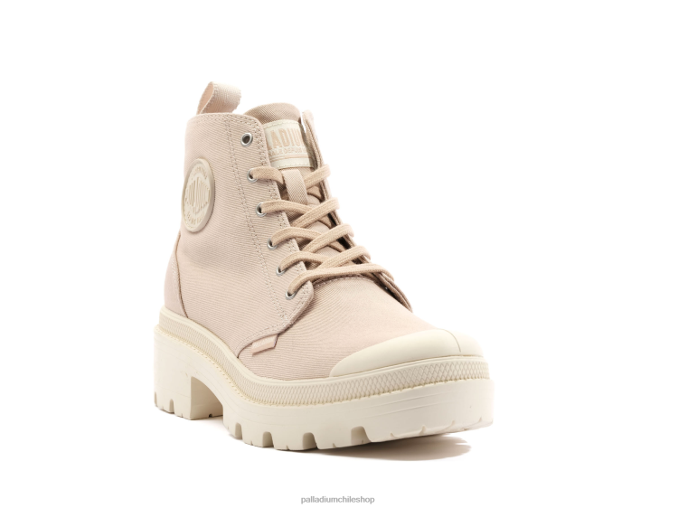 botas polvo desnudo 48PB219 Palladium sarga pallabase mujer