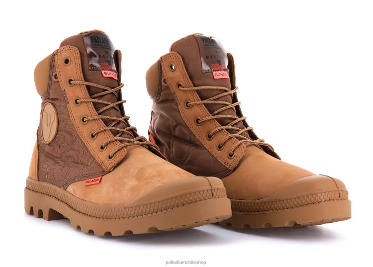 botas querido moreno 48PB71 Palladium pampa x destino impermeable unisexo