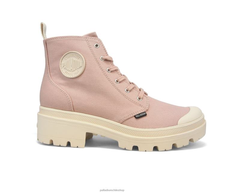 botas rosa 48PB278 Palladium sarga pallabase mujer