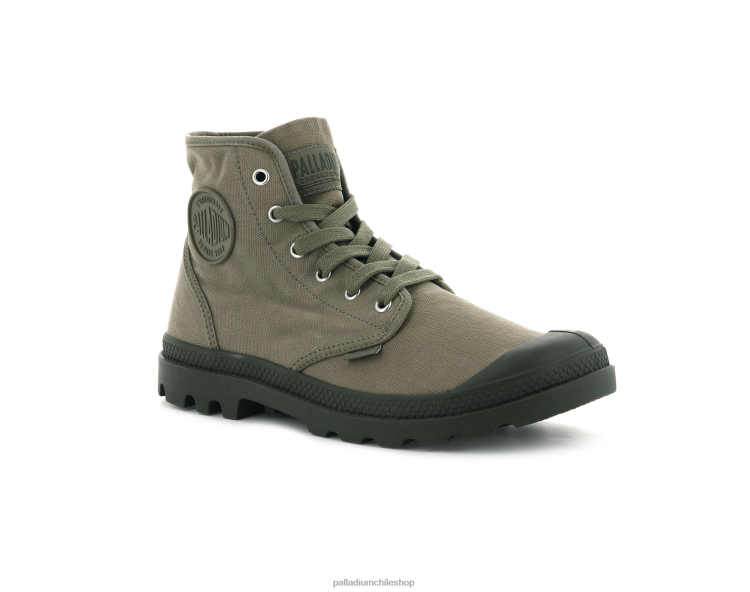 botas verde oscuro 48PB102 Palladium pampa hola hombres