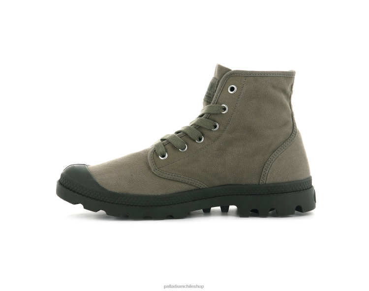 botas verde oscuro 48PB102 Palladium pampa hola hombres