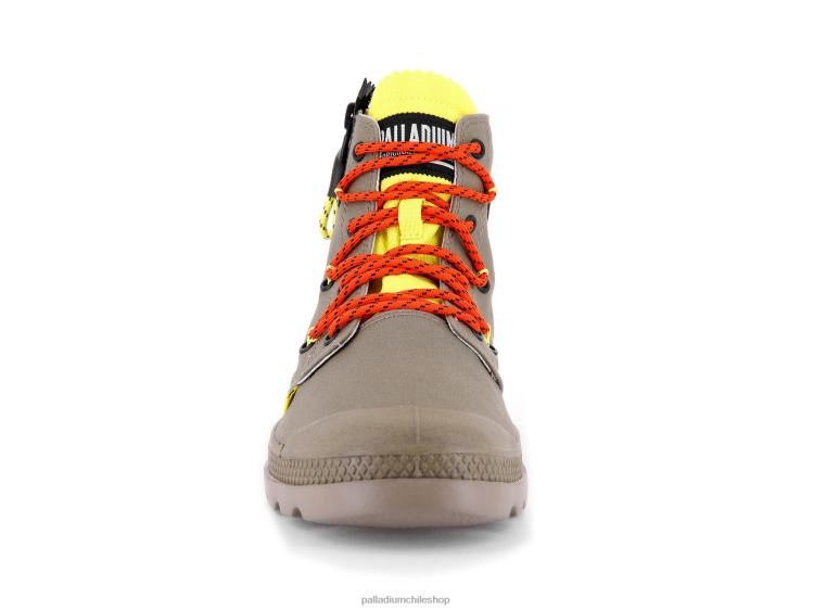 botas verde oscuro 48PB40 Palladium pampa lite encaje unisexo