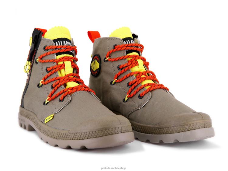 botas verde oscuro 48PB40 Palladium pampa lite encaje unisexo