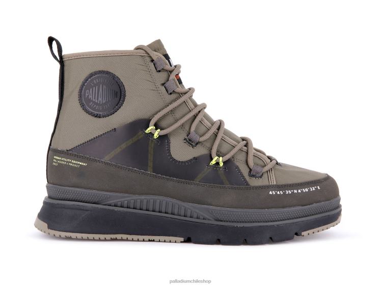 botas verde oscuro 48PB46 Palladium pallasider travel waterproofplus hombres