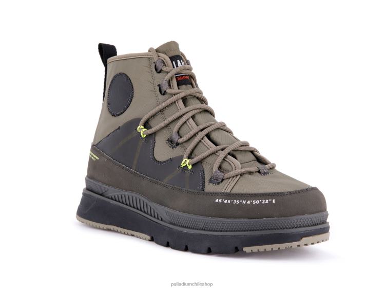 botas verde oscuro 48PB46 Palladium pallasider travel waterproofplus hombres