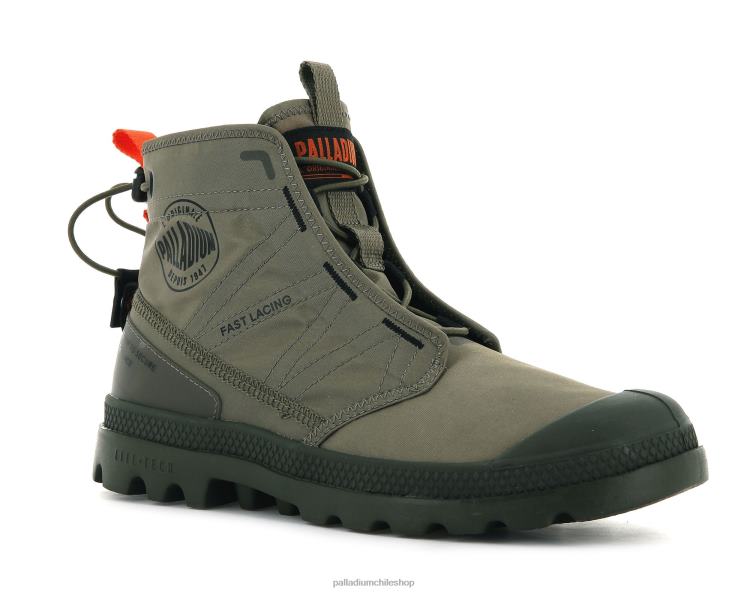 botas verde oscuro 48PB96 Palladium pampa travel lite unisexo