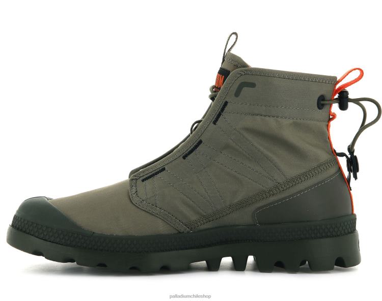 botas verde oscuro 48PB96 Palladium pampa travel lite unisexo