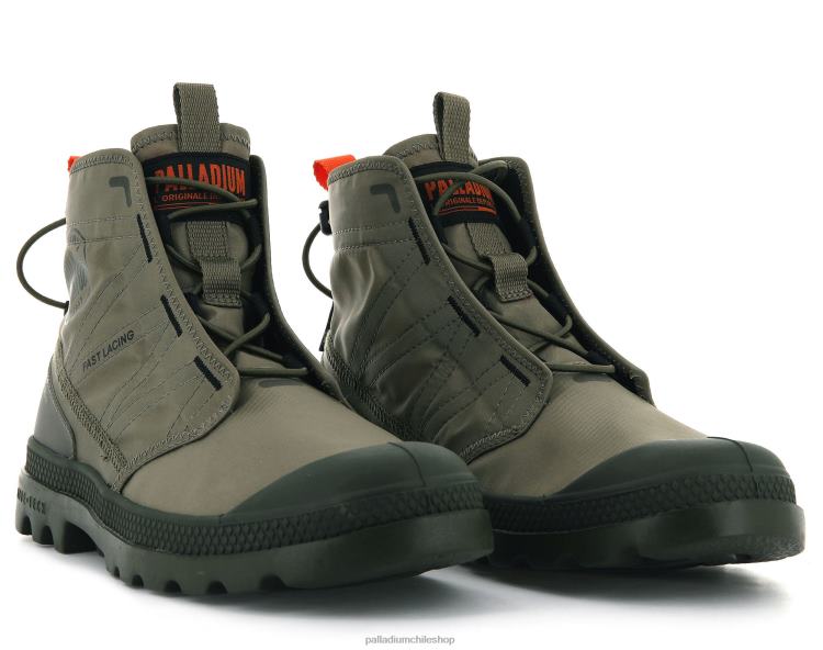 botas verde oscuro 48PB96 Palladium pampa travel lite unisexo