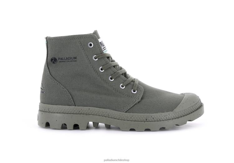 botas verde polvoriento 48PB89 Palladium pampa hola organica ii unisexo