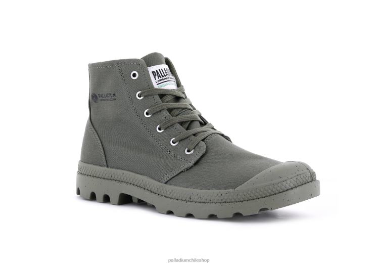 botas verde polvoriento 48PB89 Palladium pampa hola organica ii unisexo