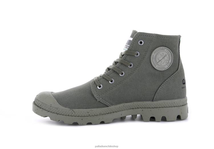 botas verde polvoriento 48PB89 Palladium pampa hola organica ii unisexo