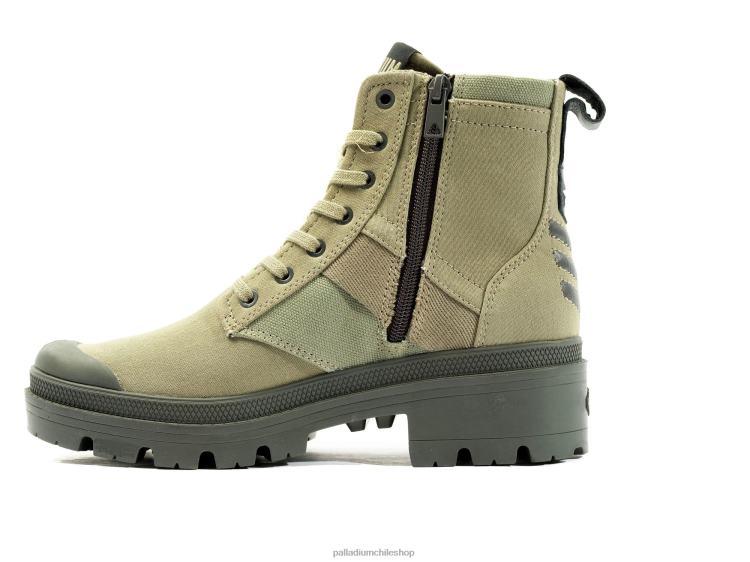 botas vetiver 48PB216 Palladium pallabase hola ejército mujer