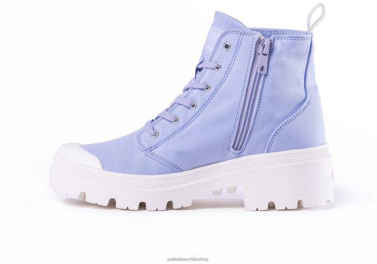 botas xenón azul 48PB280 Palladium sarga pallabase mujer