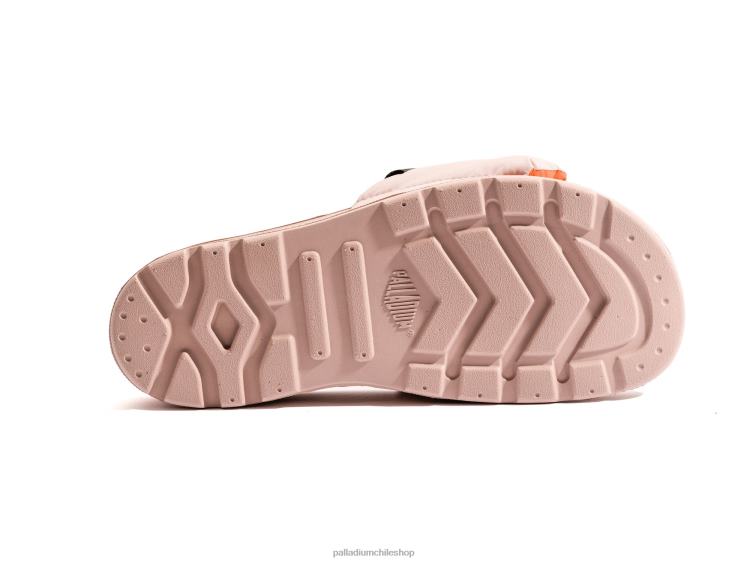 diapositivas rosa humo 48PB207 Palladium almohadilla deslizante solea unisexo