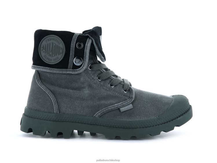 botas metálico/negro 48PB49 Palladium holgado hombres