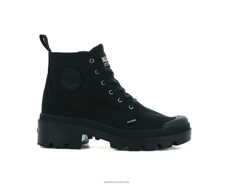 botas negro 48PB261 Palladium sarga pallabase mujer