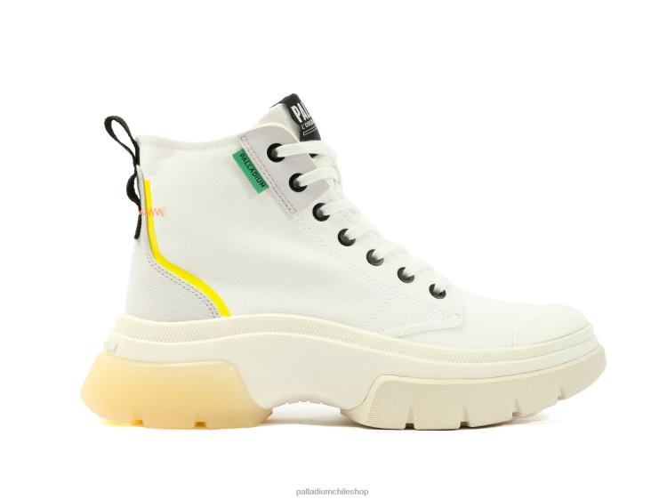 zapatos estrella blanca 48PB285 Palladium pallawave medio metro mujer