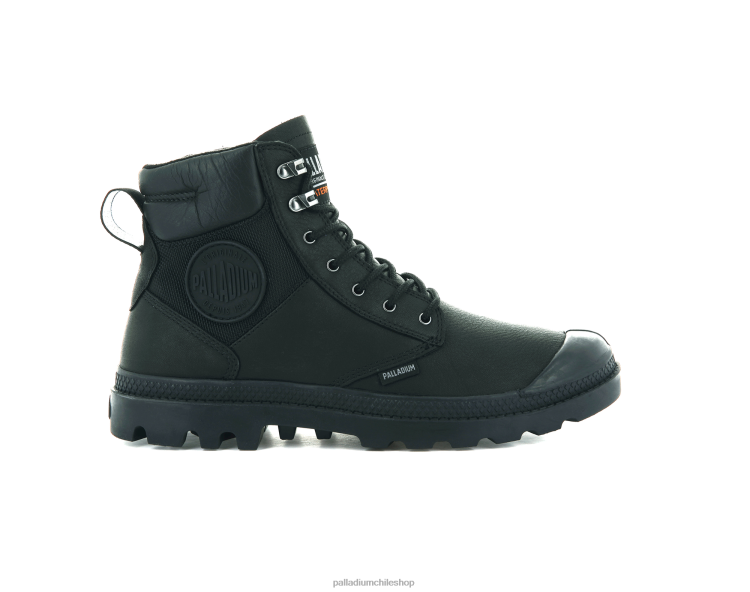 botas negro 48PB100 Palladium pampa escudo wpplus lth unisexo