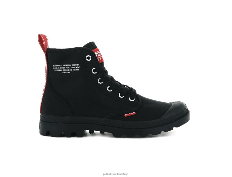 botas negro 48PB107 Palladium pampa hola atrévete unisexo