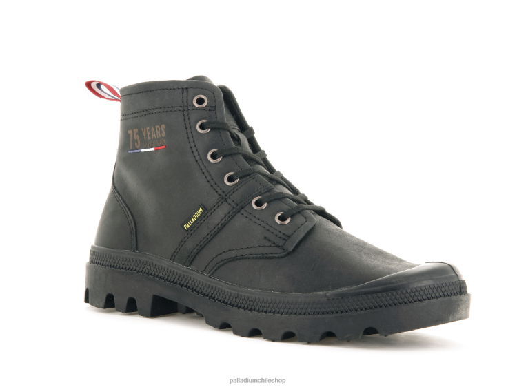 botas negro 48PB23 Palladium cuero pallabrousse 75 unisexo