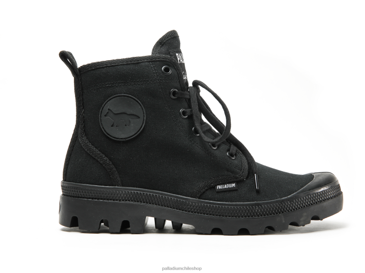 botas negro 48PB27 Palladium pallabrousse x kitsune unisexo
