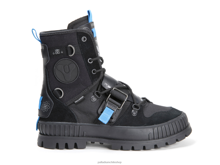 botas negro 48PB37 Palladium pallashock x destino unisexo