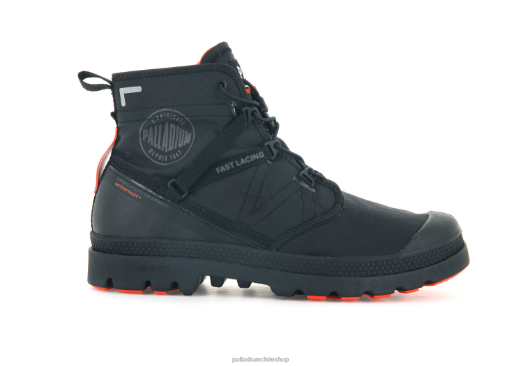 botas negro 48PB75 Palladium pampa travel liteplus impermeable unisexo