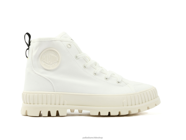 zapatos estrella blanca 48PB134 Palladium pallashock orgánico 2 unisexo