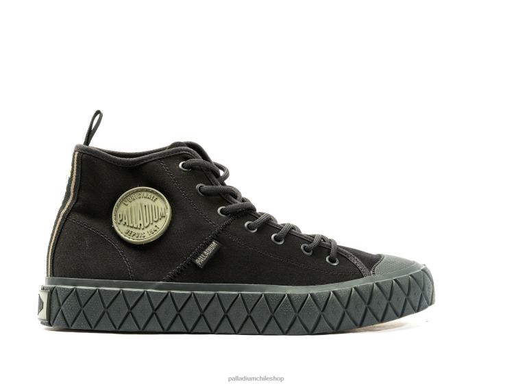 zapatos negro 48PB129 Palladium palla ace mediados unisexo
