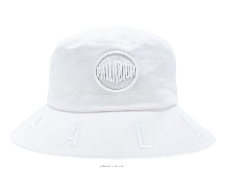 sombreros blanco 48PB332 Palladium sombrero de pescador con logo unisexo