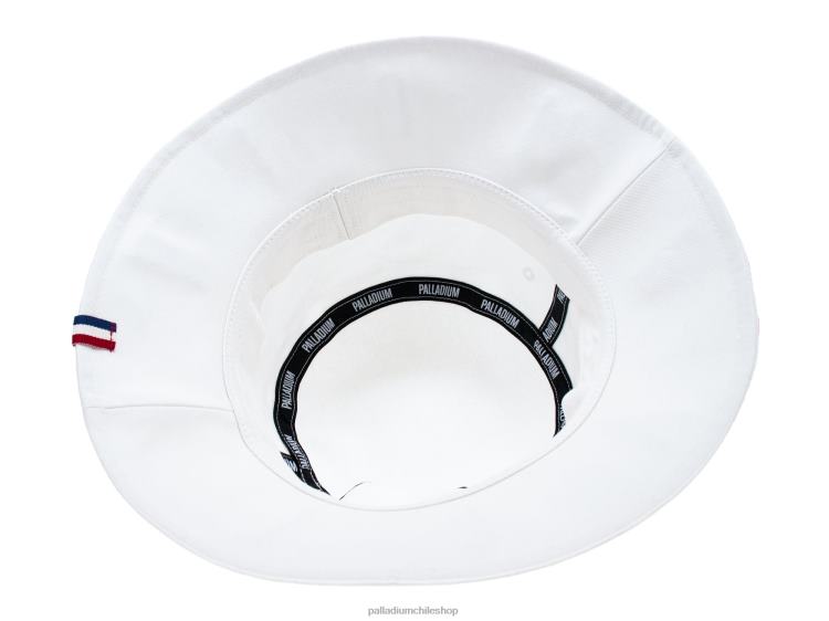 sombreros blanco 48PB332 Palladium sombrero de pescador con logo unisexo
