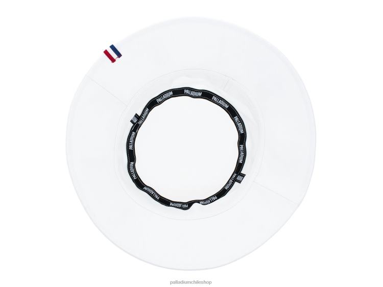 sombreros blanco 48PB332 Palladium sombrero de pescador con logo unisexo