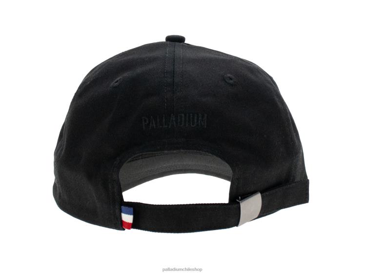sombreros negro 48PB331 Palladium gorra con parches de oasis unisexo