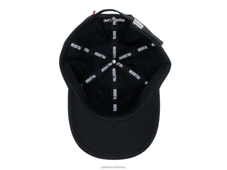 sombreros negro 48PB331 Palladium gorra con parches de oasis unisexo