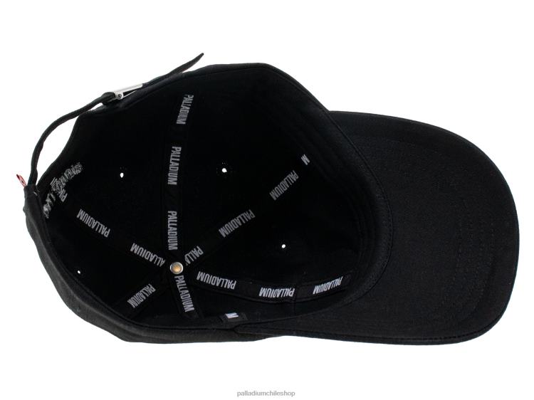 sombreros negro 48PB331 Palladium gorra con parches de oasis unisexo