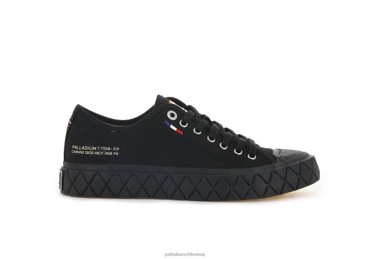 zapatos negro 48PB183 Palladium lienzo palla ace unisexo