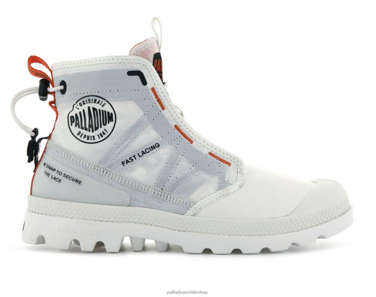 botas estrella blanca 48PB98 Palladium pampa travel lite unisexo