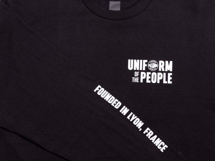 vestir negro 48PB345 Palladium camiseta larga uop slv niños