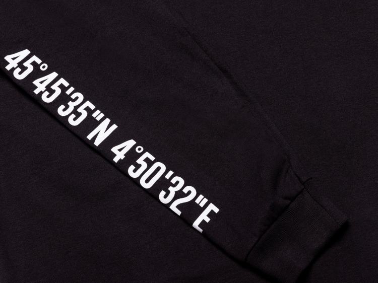 vestir negro 48PB345 Palladium camiseta larga uop slv niños