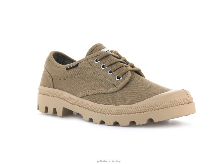 zapatos aceituna 48PB321 Palladium wopallabrousse oxford mujer