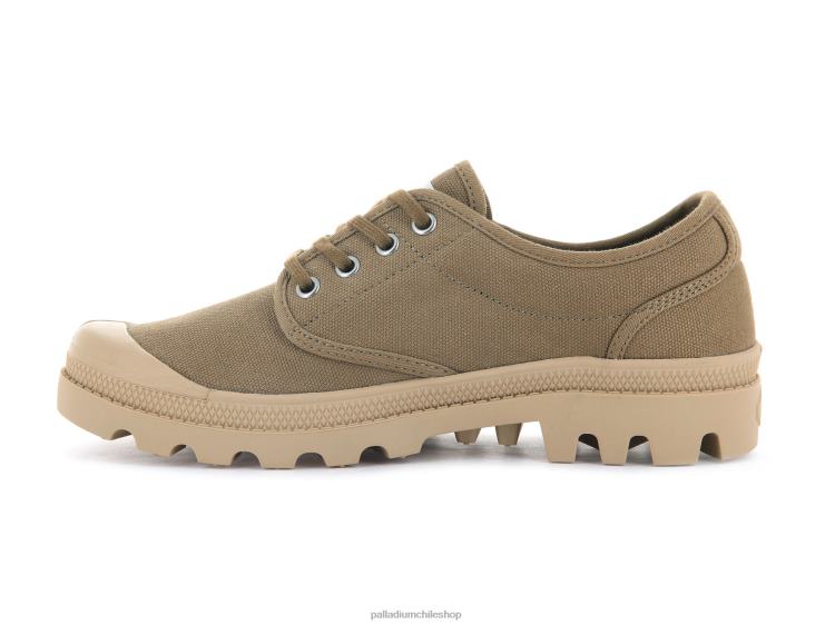 zapatos aceituna 48PB321 Palladium wopallabrousse oxford mujer