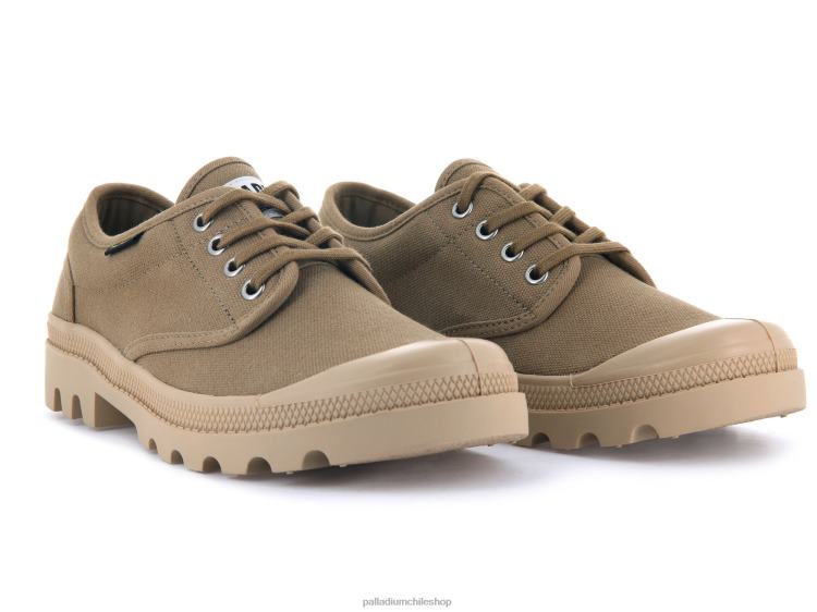 zapatos aceituna 48PB321 Palladium wopallabrousse oxford mujer