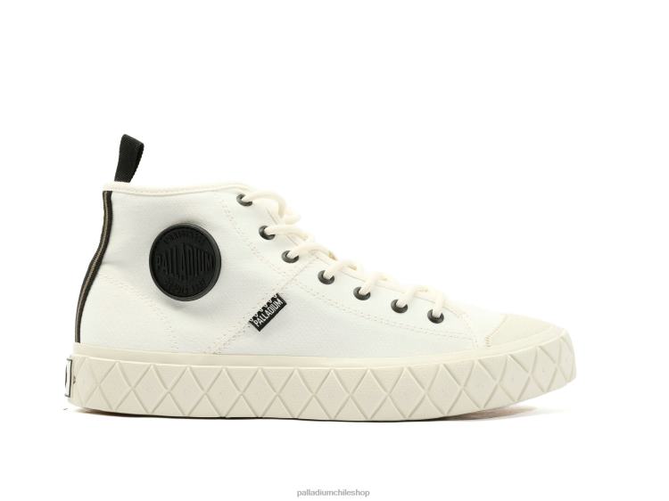 zapatos estrella blanca 48PB160 Palladium palla ace mediados unisexo