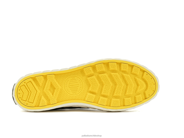 zapatos espárragos negros/blancos 48PB163 Palladium lienzo palla ace unisexo