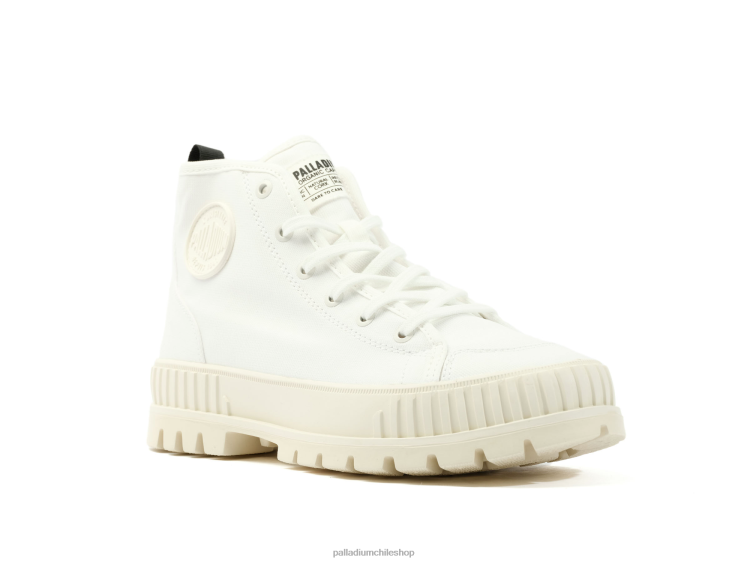 zapatos estrella blanca 48PB134 Palladium pallashock orgánico 2 unisexo