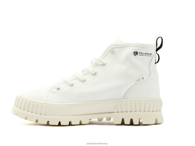 zapatos estrella blanca 48PB134 Palladium pallashock orgánico 2 unisexo