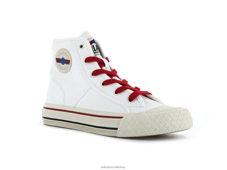 zapatos estrella blanca 48PB147 Palladium persiana palla unisexo