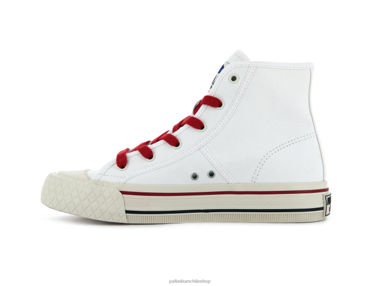 zapatos estrella blanca 48PB147 Palladium persiana palla unisexo