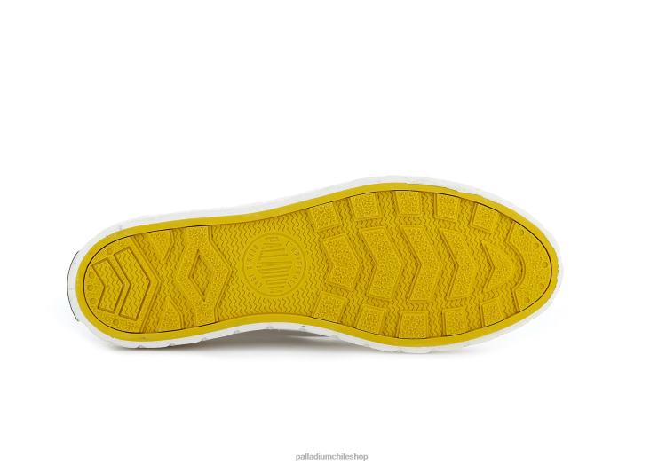 zapatos estrella blanca 48PB151 Palladium palla ace lienzo medio unisexo