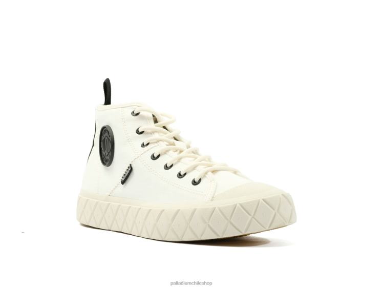 zapatos estrella blanca 48PB160 Palladium palla ace mediados unisexo